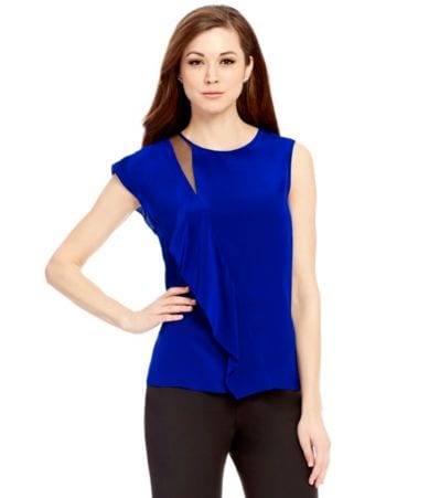 Antonio Melani Leo Silk Crew Neck Blouse | Dillards