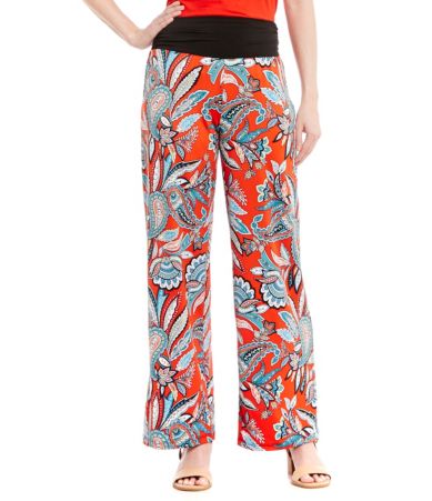 I.N. Studio Paisley Print Pull-On Palazzo Pants | Dillards