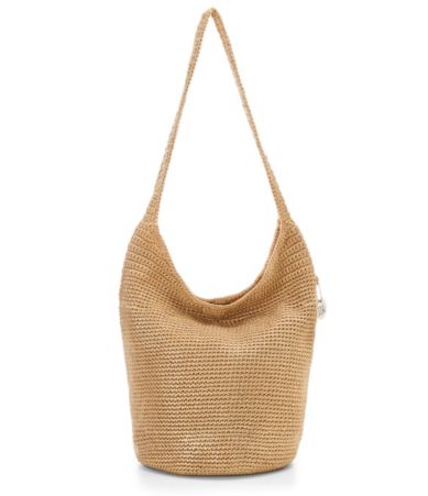 The Sak Palm Springs Metallic Crochet Hobo Bag | Dillards