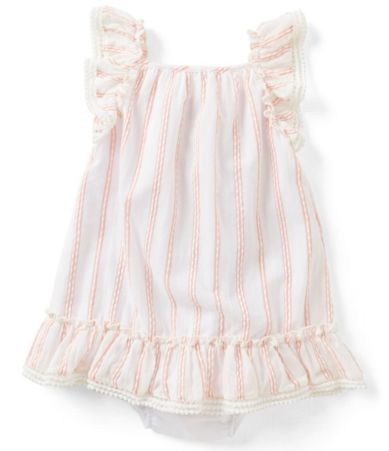 Rare Editions Baby Girls 3-24 Months Striped Ruffled Dress | Dillards