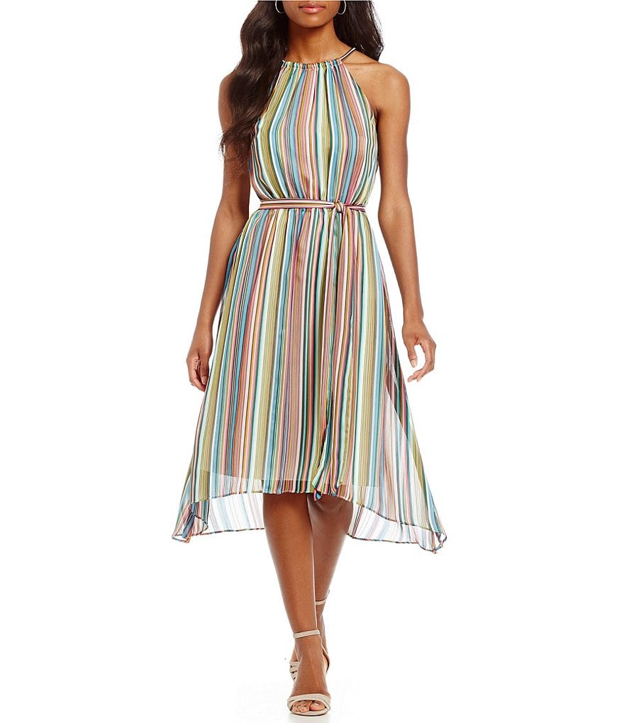 Antonio Melani Lida Stripe Chiffon Dress | Dillards