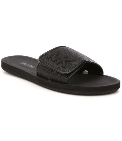 MICHAEL Michael Kors Mk Glitter Slide-on Sandals | Dillards