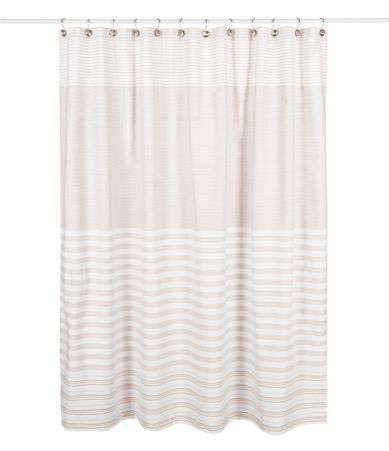 Noble Excellence Striped Cotton Shower Curtain | Dillards