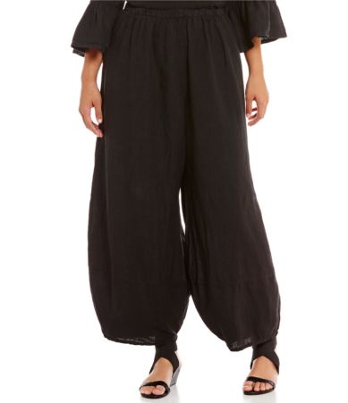 Bryn Walker Plus Light Linen Oliver Pants | Dillards