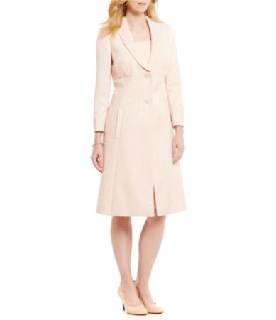 John Meyer Jacquard 2-Piece Jacket Dress | Dillards