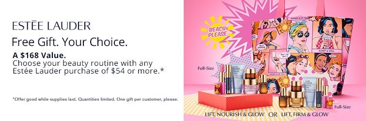 Shop A $168 Value. Choose your beauty routine with any Estée Lauder purchase of $54 or more.