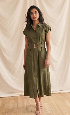 ladies safari dress Sleeveless Dress, Silver Silk Cotton it has princess seams coll_gift-guide Length (Shoulder to Feet):58 Inches miss left Women Stylish