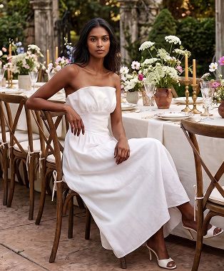 white bridal shower dress near me The Wedding Shop best bra for backless Category_Full_Price_Item Size:US 30 Janes chic white lace