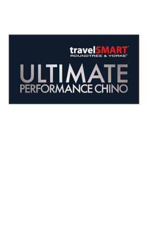 Roundtree & Yorke TravelSmart CoreComfort Flat-Front Classic Relaxed Fit Chino Pants