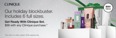 Clinique - Holiday Blockbuster with sny $69 Clinique purchase