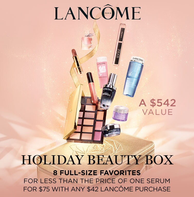 Shop Lancome - 8 FULL-SIZE FAVORITES FOR LESS THAN THE PRICE OF ONE SERUM FOR $75 WITH ANY $42 LANCÔME PURCHASE