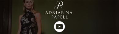 Adrianna Papell Black Gold Dress