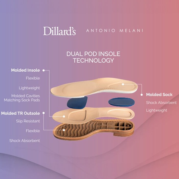Dillard's Exclusive Antonio Melani Dual Pod Insole Technology
