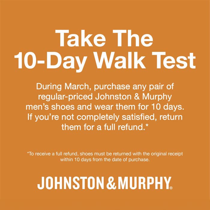 Johnston & Murphy - Take the 10 Day Walk Test