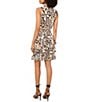 1. STATE Woven Sunflower Print Mock Neck Sleeveless Ruffle Tiered Dress - Image 2