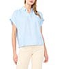 1. STATE Collar Neck Short Sleeve Top - Image 1