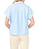1. STATE Collar Neck Short Sleeve Top - Image 2