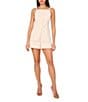 1. STATE Coordinating Linen Blend Square Neckline Sleeveless Button Front Vest, Color:Sand - Image 3