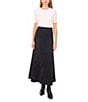 1. STATE Denim Maxi A-Line Skirt, Color:Rich Black - Image 3