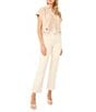1. STATE Embroidered Collar Short Sleeve Blouse - Image 3