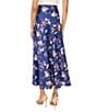 1. State Floral Midi Satin Skirt - Image 2