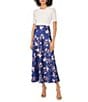 1. State Floral Midi Satin Skirt - Image 3