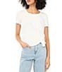 1. STATE Knit Crew Neck Short Sleeve Tee - Image 1