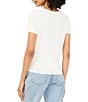 1. STATE Knit Crew Neck Short Sleeve Tee - Image 2