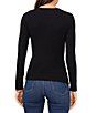 Color:Rich Black - Image 2 - Long Sleeve Button Front Cardigan Top