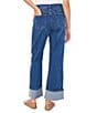 1. STATE Mid Rise Wide Leg Roll Cuff Denim Jeans, Color:Navy Yard - Image 2