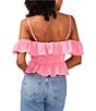 Color:Island Bloom - Image 2 - Off The Shoulder Ruffle Blouse