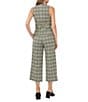 Color:Green Milieu - Image 6 - Plaid Print Belted Cropped Pants