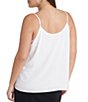 Color:Cloud - Image 2 - Plus Size Sheer Inset Sweetheart Neck Sleeveless Tank