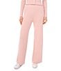 1. STATE Ribbed Pull On Wide Leg Pants, Color:Sepia Pink - Image 1