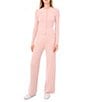 1. STATE Ribbed Pull On Wide Leg Pants, Color:Sepia Pink - Image 3
