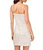 Color:Champagne - Image 4 - Sleeveless V-Neck Sequin Mini Slip Dress