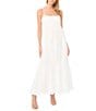 1. State Square Neck Shoulder Strap Sweep Maxi Dress - Image 1