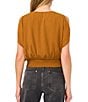 1. STATE V-Neck Cold Shoulder Draped Blouse - Image 2