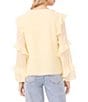 1. STATE V-Neck Long Sleeve Ruffle Top - Image 2