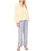 1. STATE V-Neck Long Sleeve Ruffle Top - Image 3
