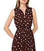 1. STATE V-Neck Sleeveless Dotted Maxi Dress - Image 3
