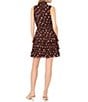 1. STATE Woven Dotted Halter Neck Sleeveless Mini A-Line Dress - Image 2