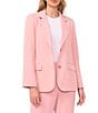 1. STATE Woven Notch Collar Long Sleeve Button Front Coordinating Blazer - Image 1