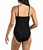 24th & Ocean Solid Cut-Out Scoop Neck Underwire Bra Swim Top & Solid High Waist Splice Swim Bottom - Image 2