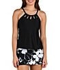 24th & Ocean Solid Cut-Out Scoop Neck Underwire Bra Swim Top - Image 6