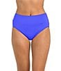24th & Ocean Solid High Waist Swim Bottom - Image 1