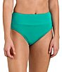 24th & Ocean Solid High Waist Swim Bottom - Image 1