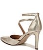 Color:Gold Leather - Image 4 - 27 EDIT Abilyn Metallic Leather Ankle Strap d'Orsay Pumps