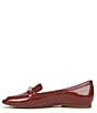 Color:Ruby Red Patent - Image 5 - 27 EDIT Clive Patent Leather Chain Detail Slip-On Loafers