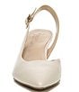 Color:Porcelain - Image 6 - 27 EDIT Felicia Leather Slingback Dress Heels